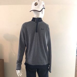 Youth Under Armour Cold Gear Snap Front Quarter Long Sleeve Shirt